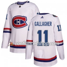 Adidas Maillot de Hockey Montreal Canadiens Brendan Gallagher 11 2017-2018 Blanc Classic Authentic - Homme